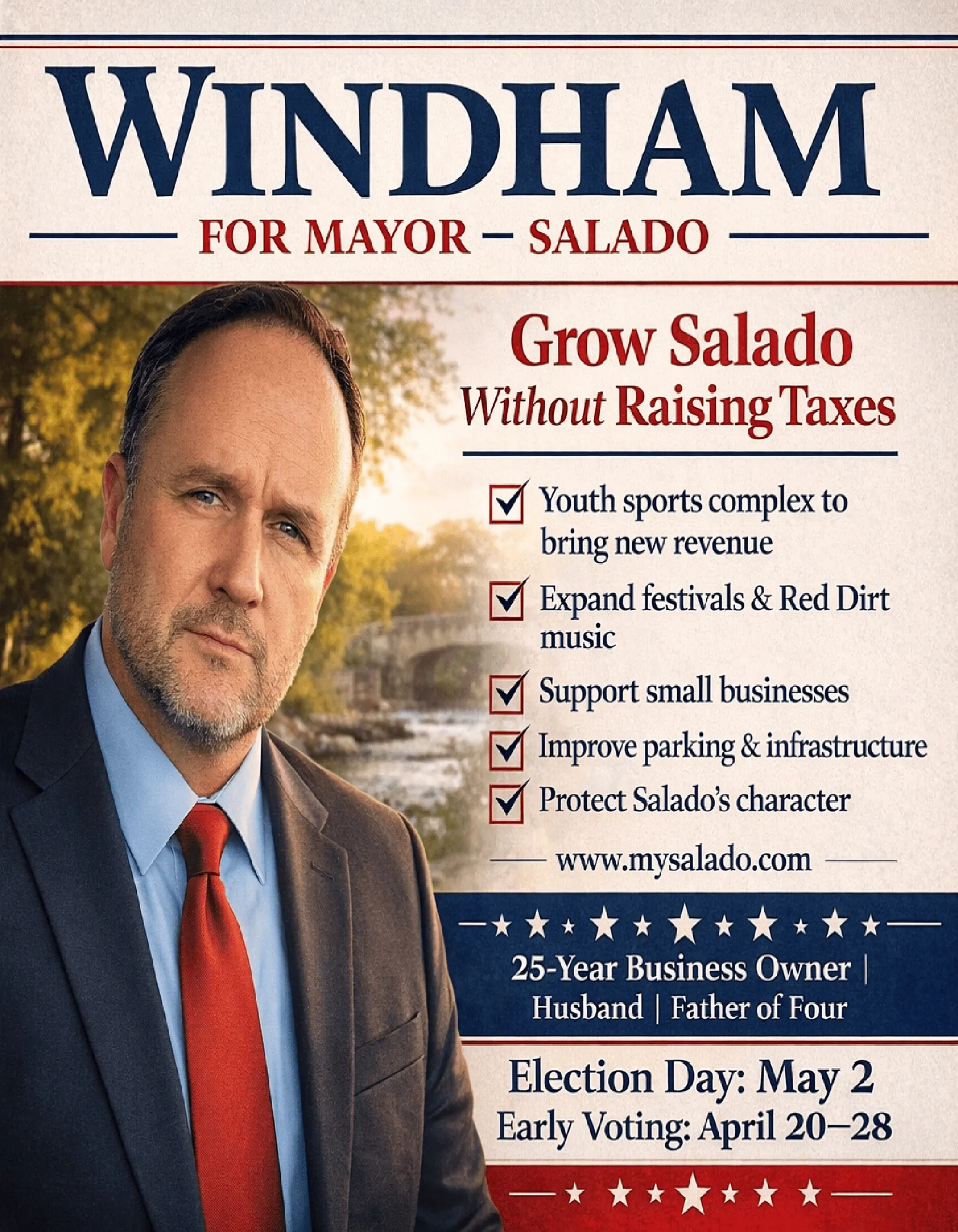 Greg Windham for Mayor — Campaign Flyer